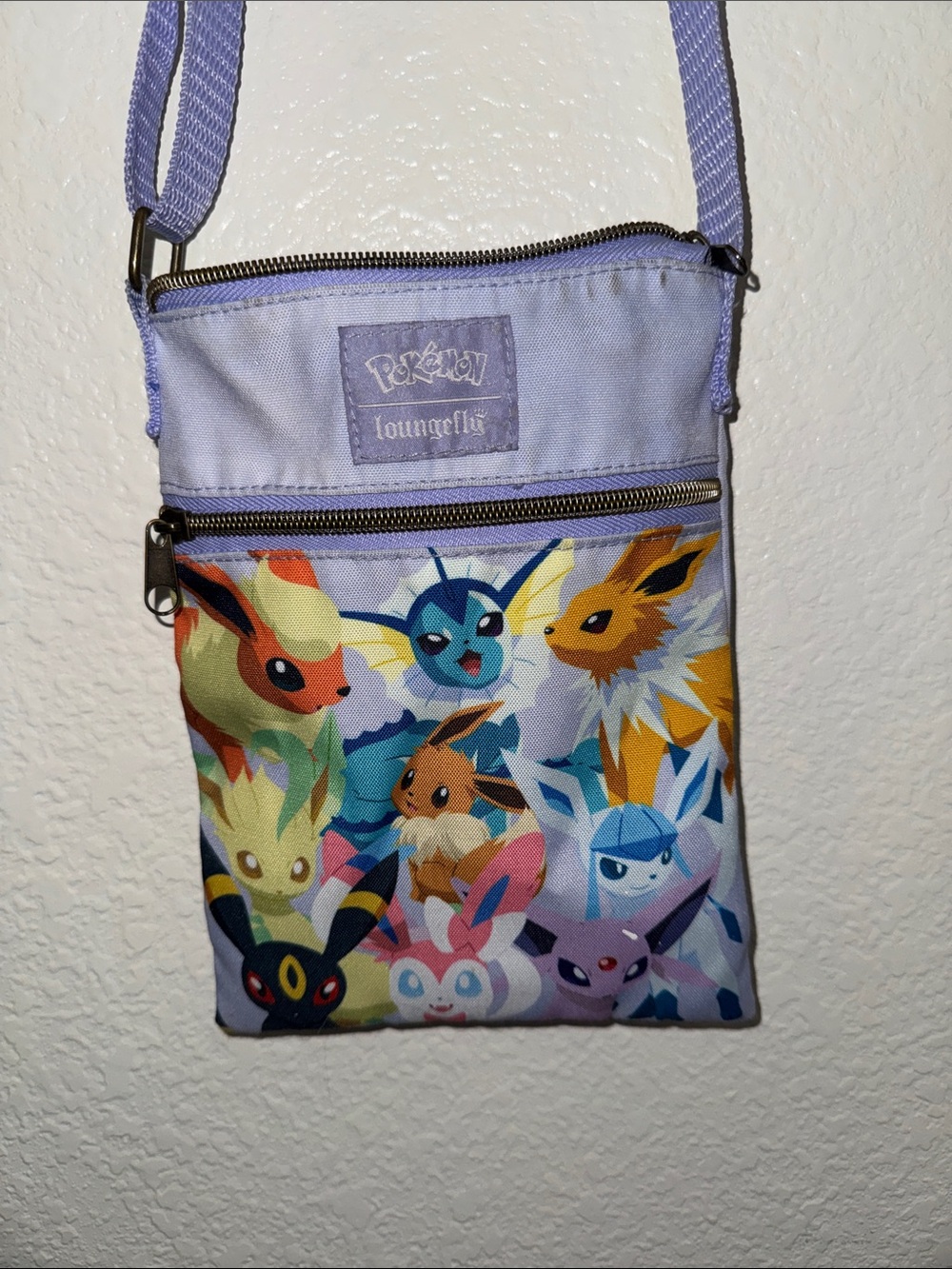 Loungefly Lavender Eeveelutions Crossbody Bag